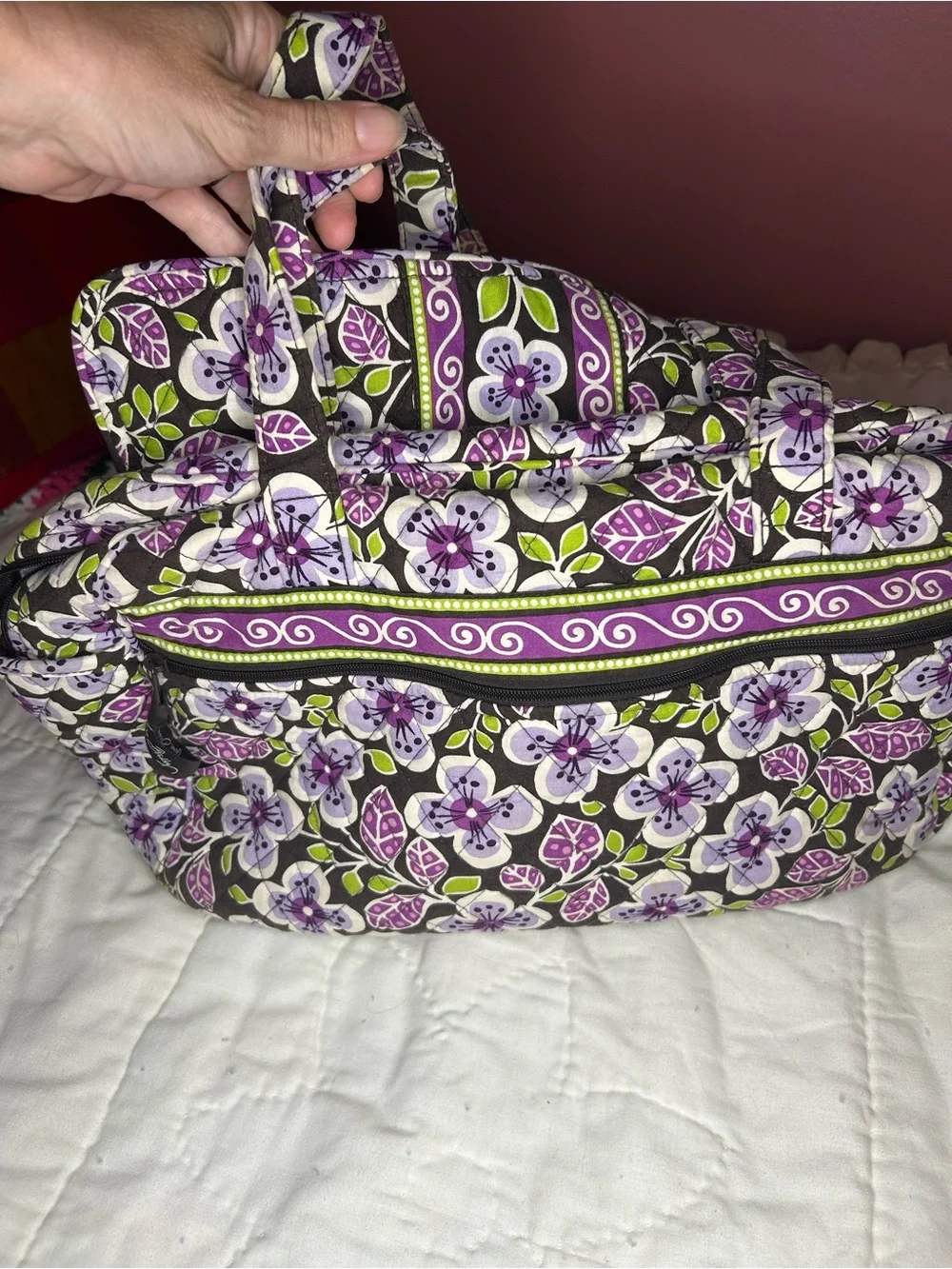 Vera Bradley Plum Point Quilted diaper bag